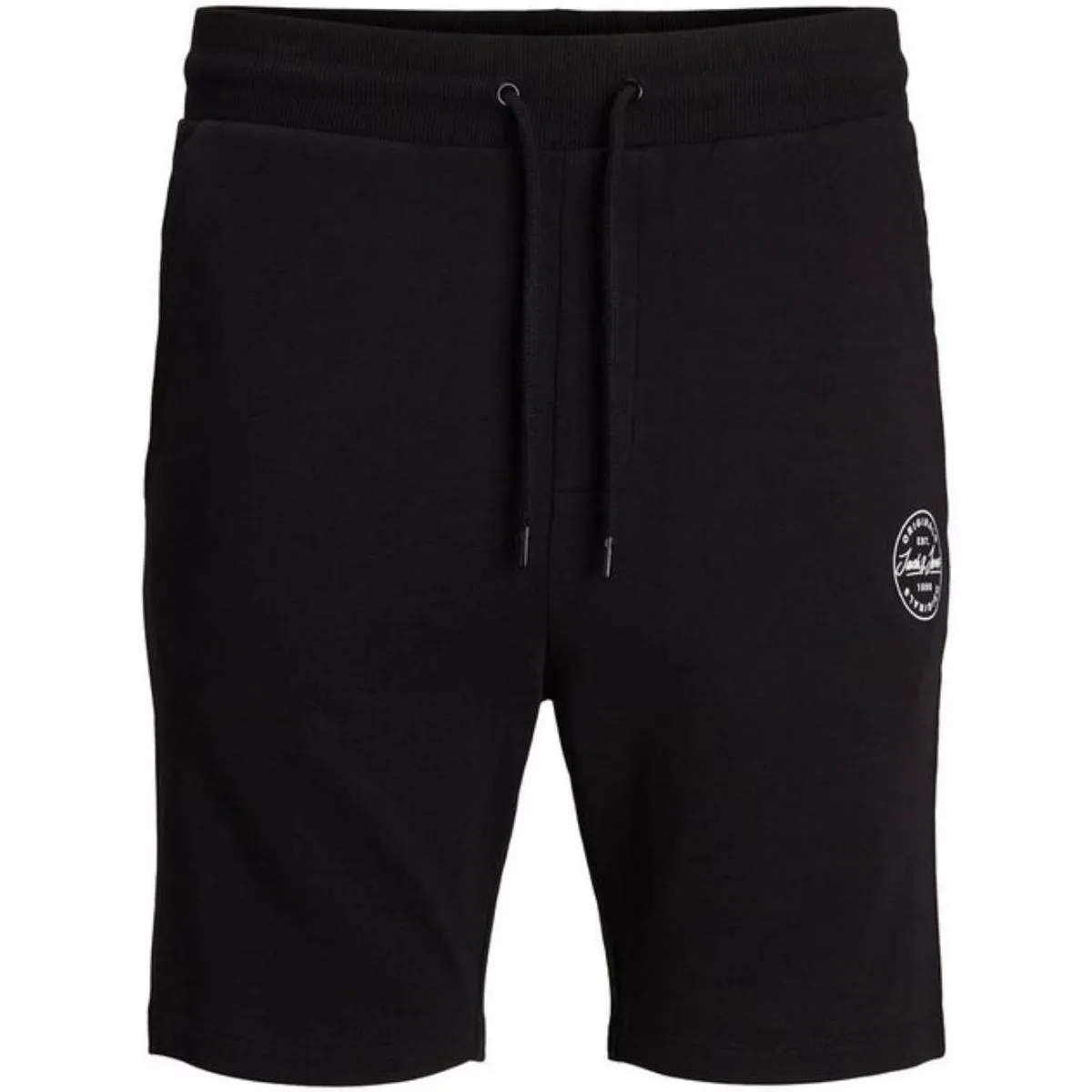 12182595 JPSTSHARK JJSWEAT SHORTS AT SN BLACK