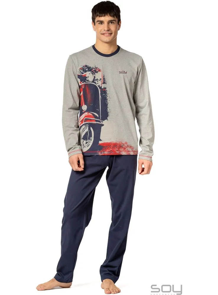 637 MOTORCYCLE PIJAMA CABALLERO