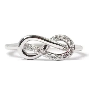 Anillo Inspiration INFINITY KNOT - Oro 18k blanco