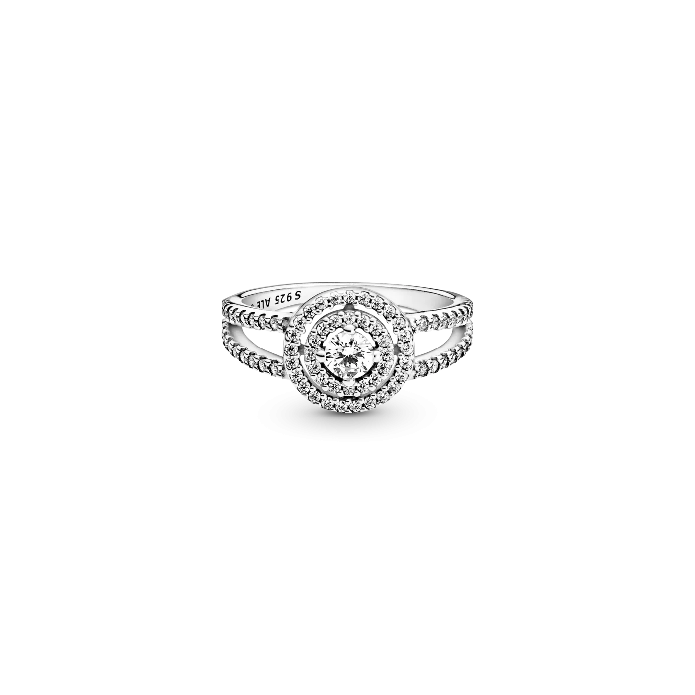Anillo Plata Doble Halo Brillante 199408C01
