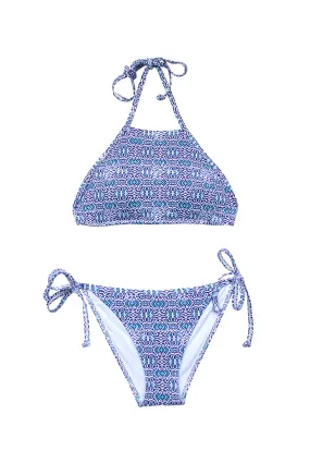 Bikini Top Cuello Microfibra Creta