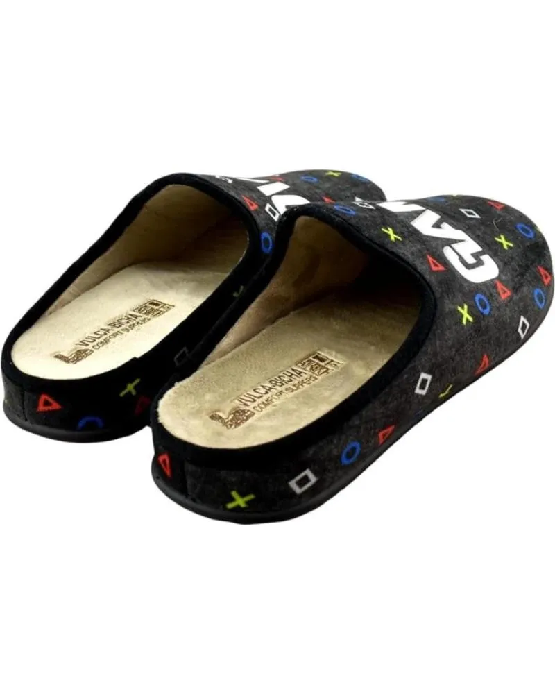 Calzado de casa de Hombre VULCA-BICHA ZAPATILLA GAME NEGRO