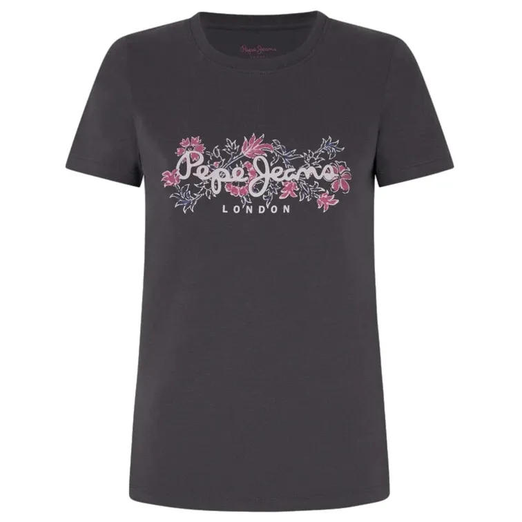 CAMISETA LOGO ESTAMPADO FIT SLIM MUJER PEPE JEANS