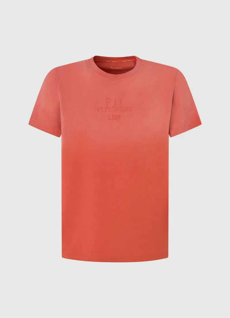 Camiseta Pepe Jeans para Hombre Crew Color Naranja