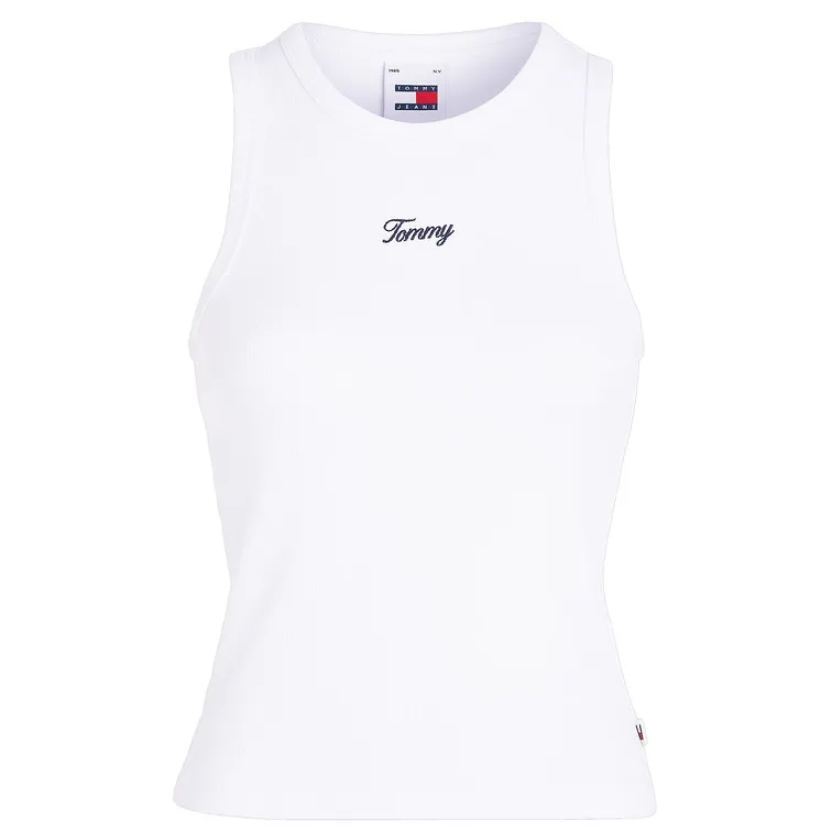 CAMISETA SIN MANGAS CON LOGO CURSIVA MUJER TOMMY JEANS