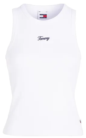 CAMISETA SIN MANGAS CON LOGO CURSIVA MUJER TOMMY JEANS