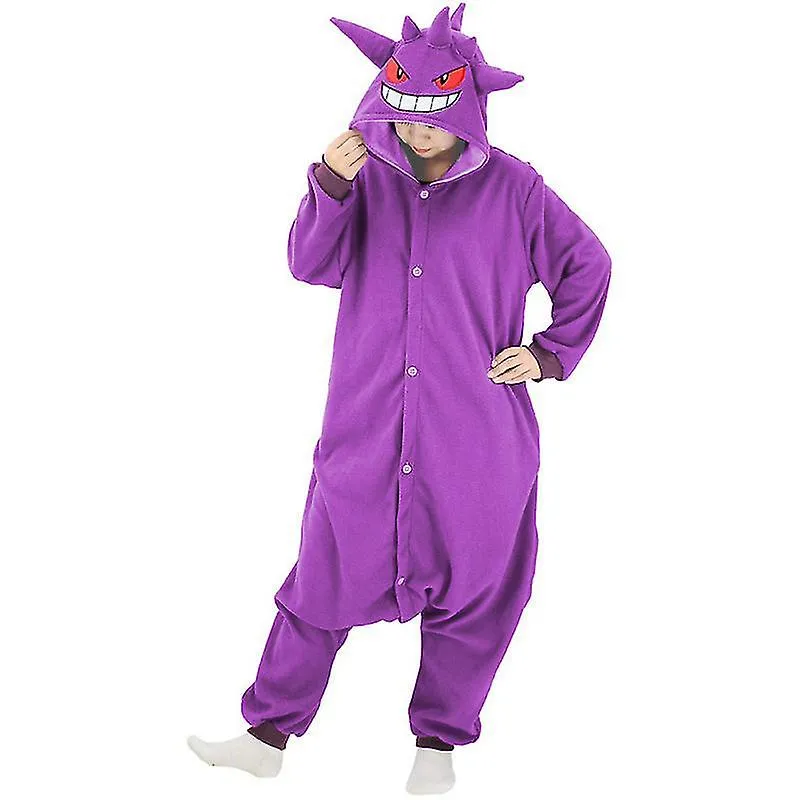 Gengar Disfraz Pijama de cuerpo completo Halloween Navidad Kigurumi de una sola pieza para hombres mujeres