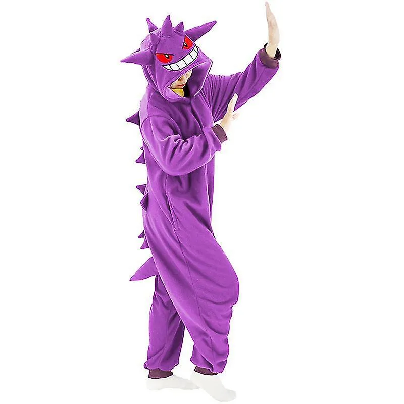 Gengar Disfraz Pijama de cuerpo completo Halloween Navidad Kigurumi de una sola pieza para hombres mujeres