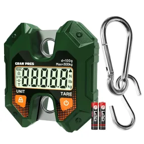 GRAM PRES Báscula digital colgante 660 LB/300 kg  báscula de mano para caza de ciervos  báscula digital de equipaje con ganchos 