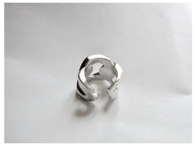 Hermès Anillo de captura Plata 