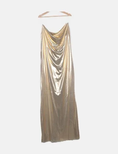 Hinsomnia Vestido maxi dorado