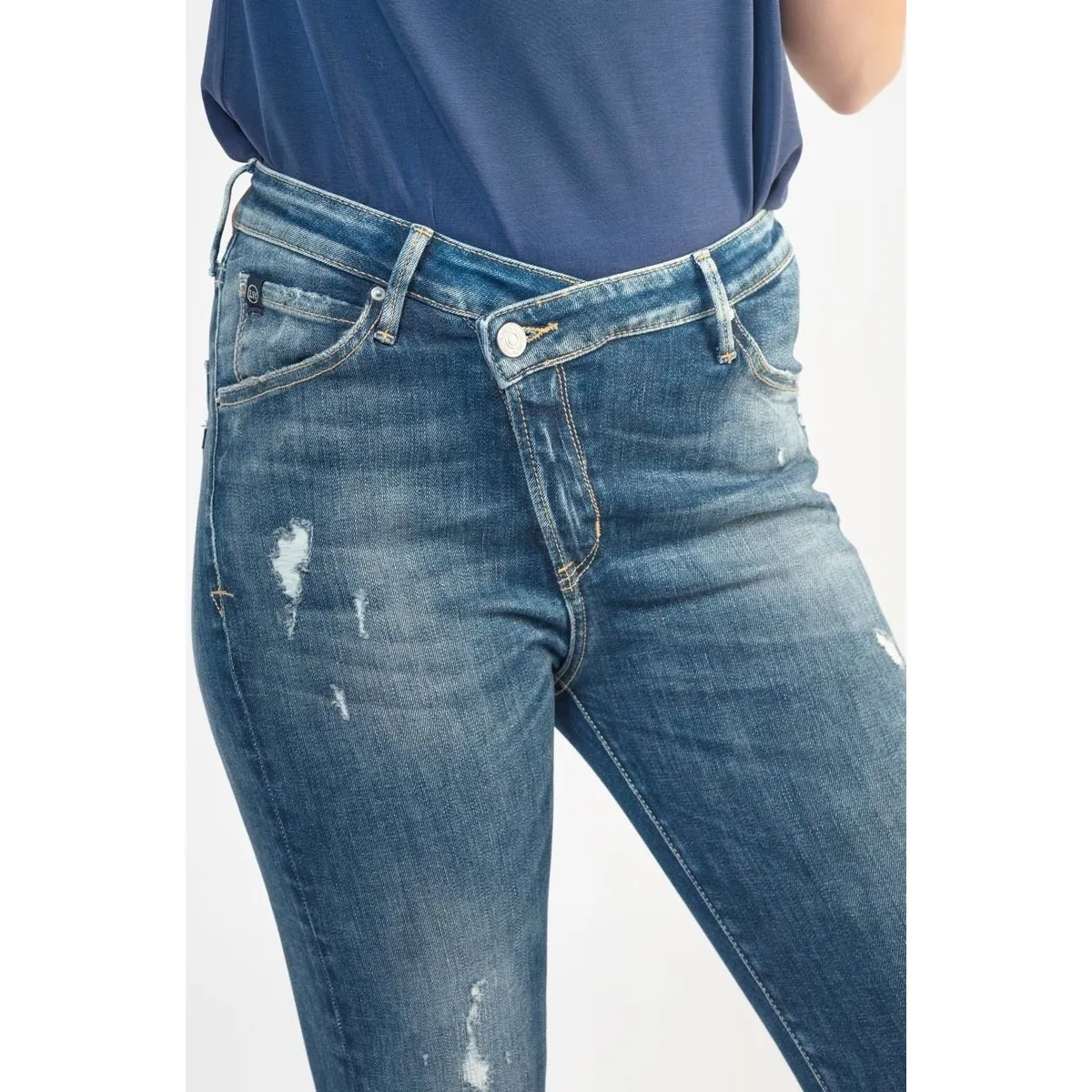 Jeans skinny tiro alto POWER, 7/8