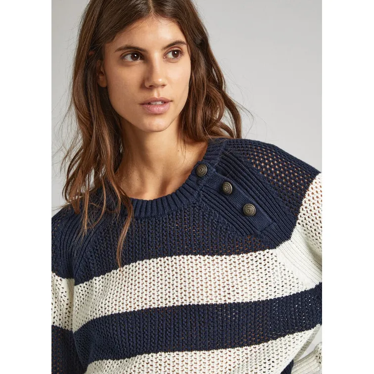 JERSEY PUNTO CALADO RAYAS ANCHAS MUJER PEPE JEANS