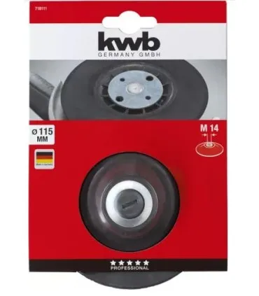 KWB Acc. Plato de goma para disco fibra 115 M14