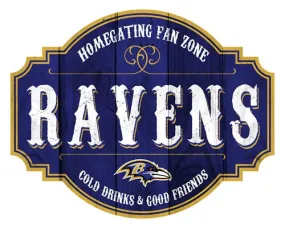 Letrero Madera Tavern Sign Ravens