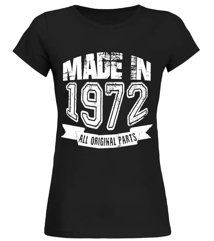 Made in 1972 Camiseta cuello redondo Mujer