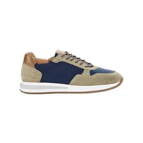 Navy & Suede Kakhi Men's Trainers - NIRRANDA II