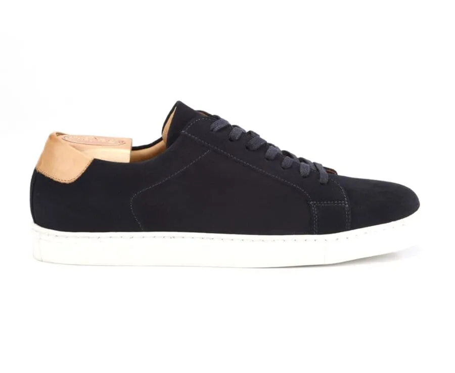 Navy Men's suede Trainers - INGLEWOOD