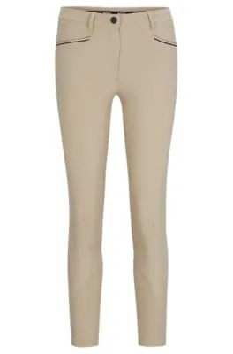 Pantalones de equitación de material superelástico con agarre especial en las rodillas