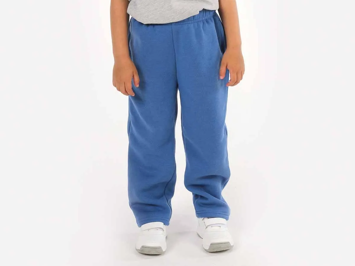 Pantalón de Felpa Recto Infantil Azul Francia Talle 6
