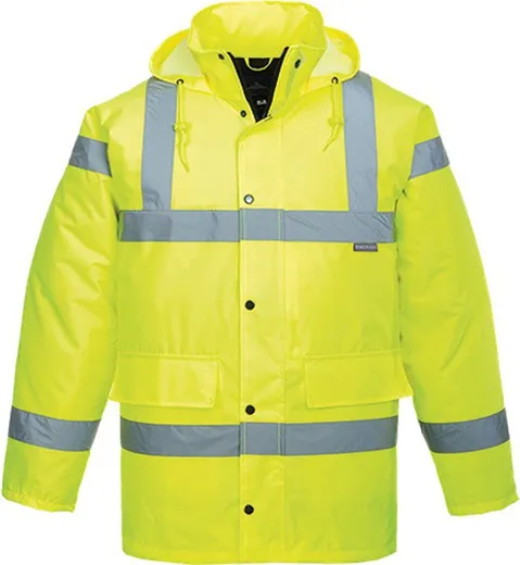 Parka de alta visibilidad transpirable
