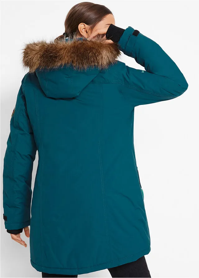 Parka impermeable Petróleo azul