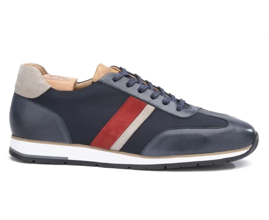 Patina Navy Lacing Trainers - MELINGA