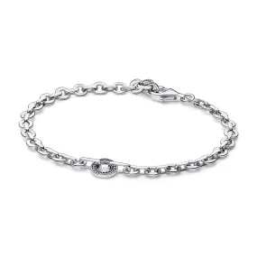 Pulsera Cadena Gruesa Pavé Pandora Signature 592777C01