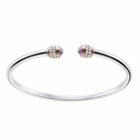 Pulsera en plata de ley Tubogas Amatista 00506958