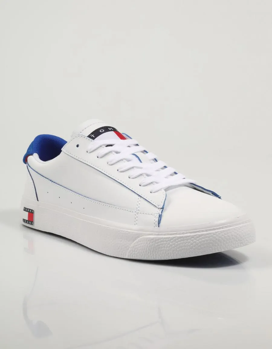  sapatilhas TOMMY HILFIGER Tommy Jeans Leather Varsity en Branco 79893