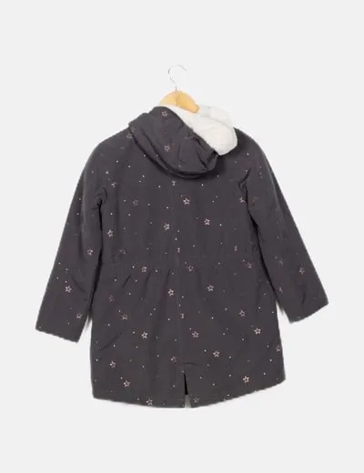 Sfera Parka gris print estrellas