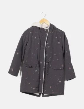 Sfera Parka gris print estrellas