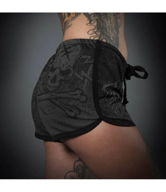 Shorts Grises Blazon Mujer| HYRAW | SU23-W09