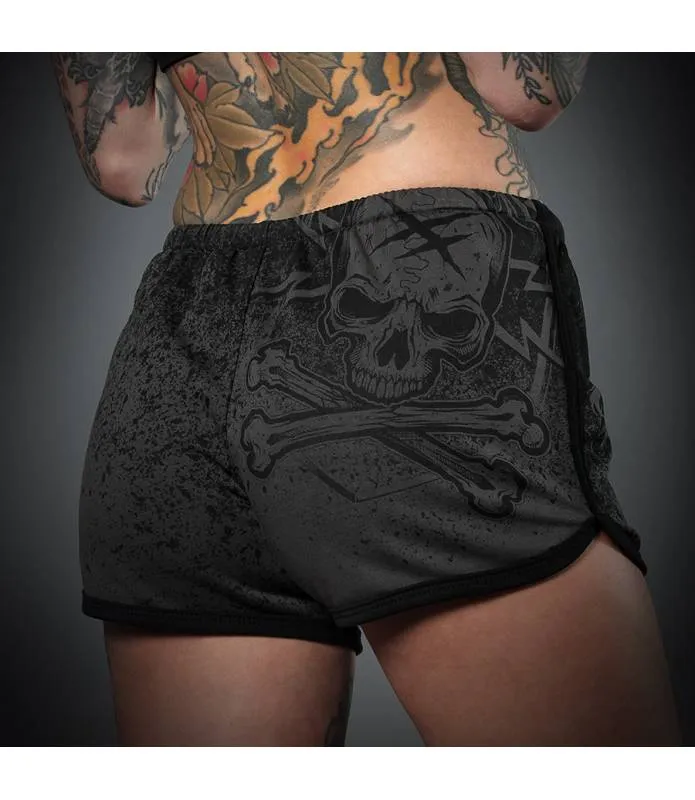 Shorts Grises Blazon Mujer| HYRAW | SU23-W09