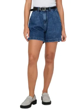 Shorts Only Petra denim azul tiro alto para mujer