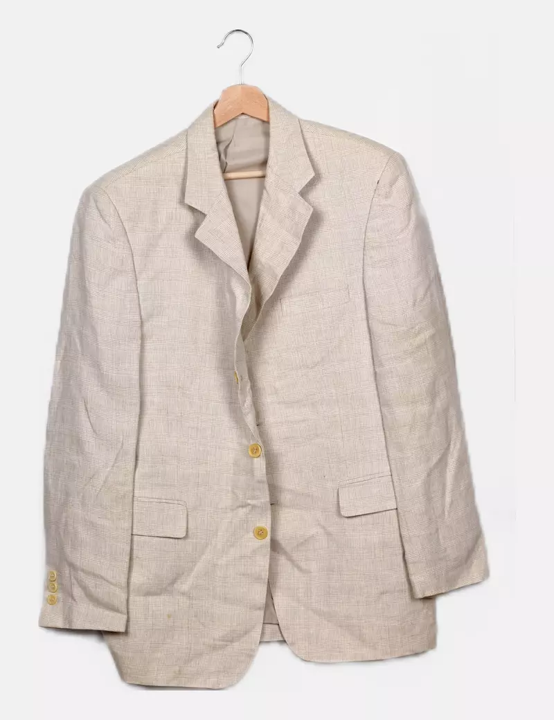 Springfield Blazer beige estampado