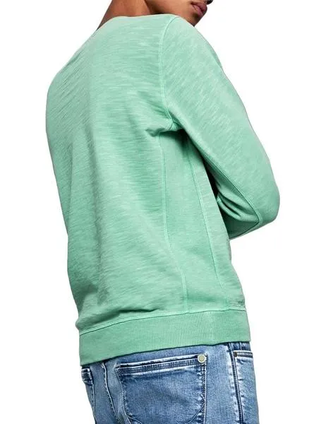 sudadera pepe jeans gavin verde para hombre