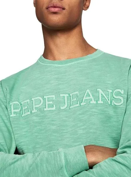 sudadera pepe jeans gavin verde para hombre