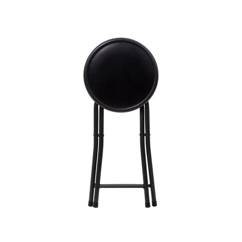 Taburete Metal Plegable Negro