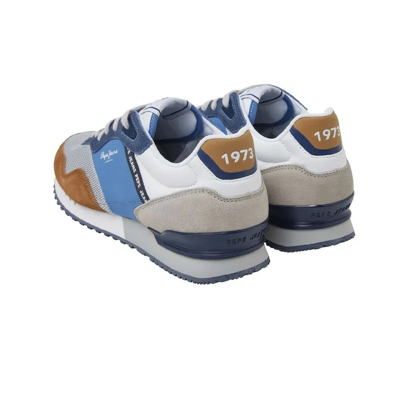 Tenis Pepe Jeans Hombre London One M Vinted Azul - Gris