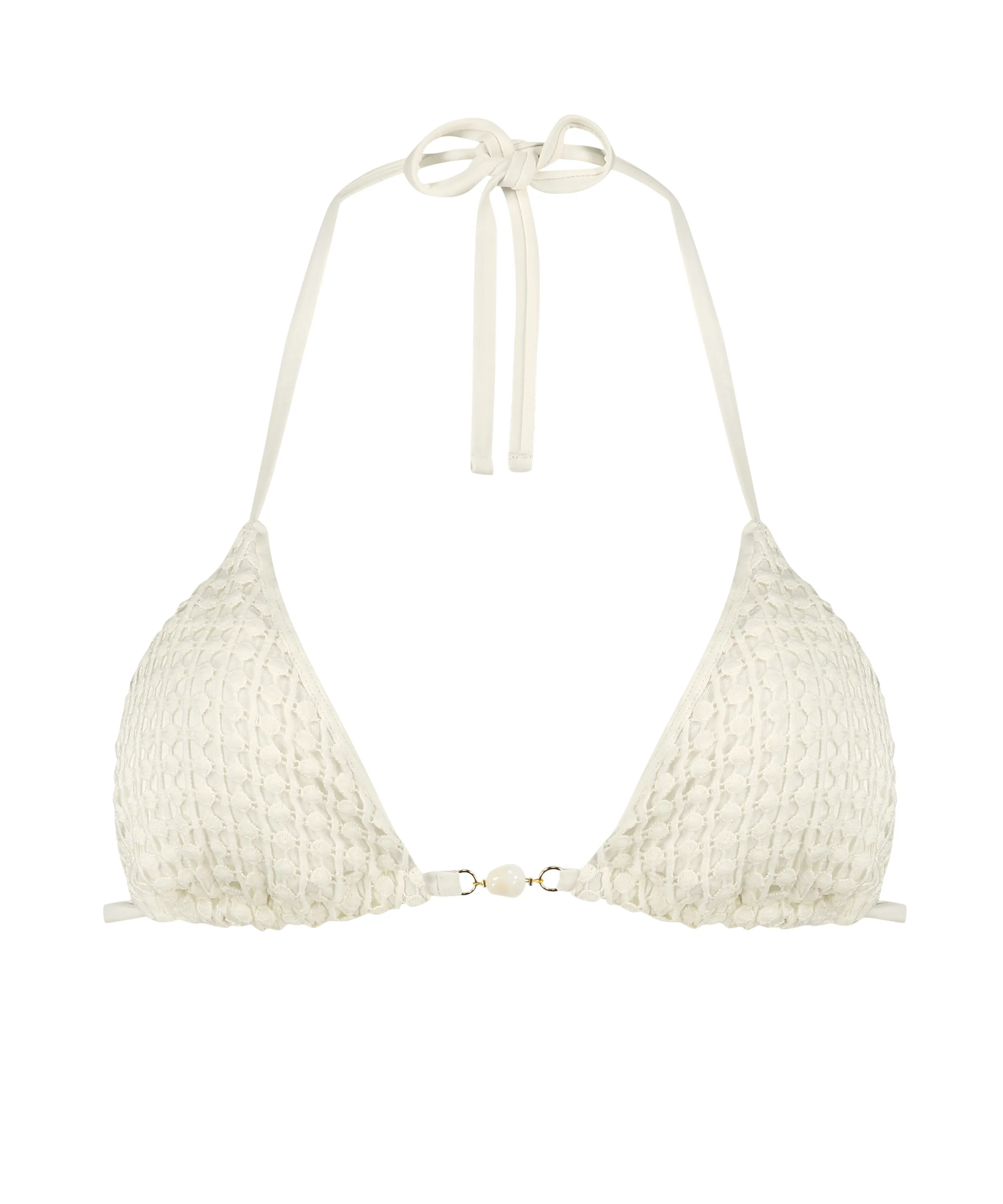 Top de bikini triangular Maui - Blanco