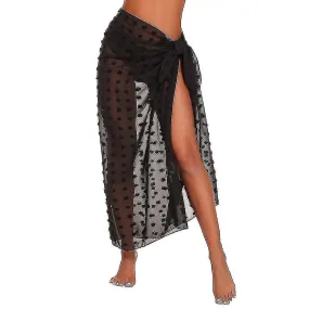 Traje de baño de mujer Wrap Dress Skirt Swimwear Chiffon Scarf Beach Sarong Bikini Cover Up