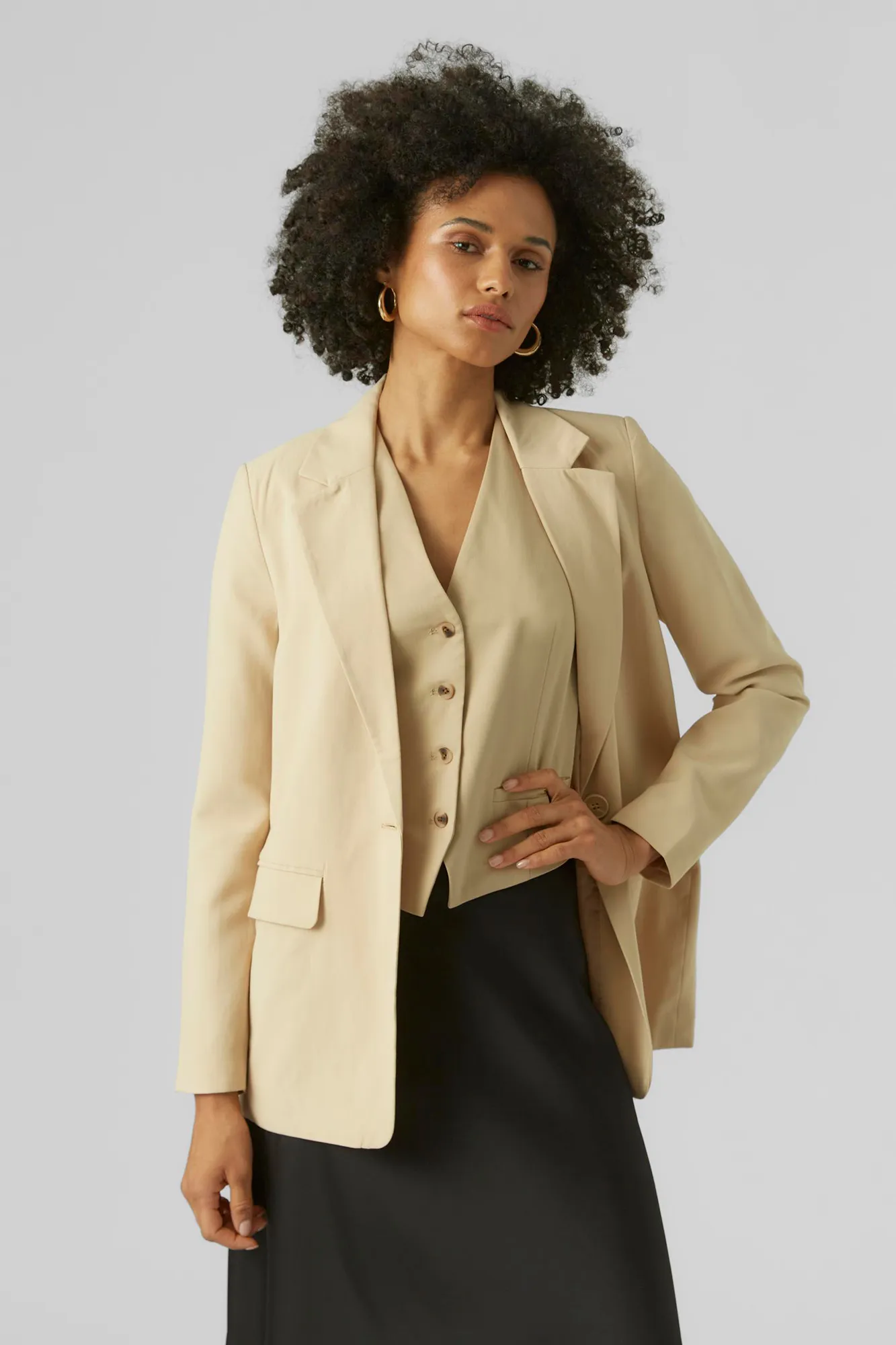 Vero Moda Blazer clásica corte recto