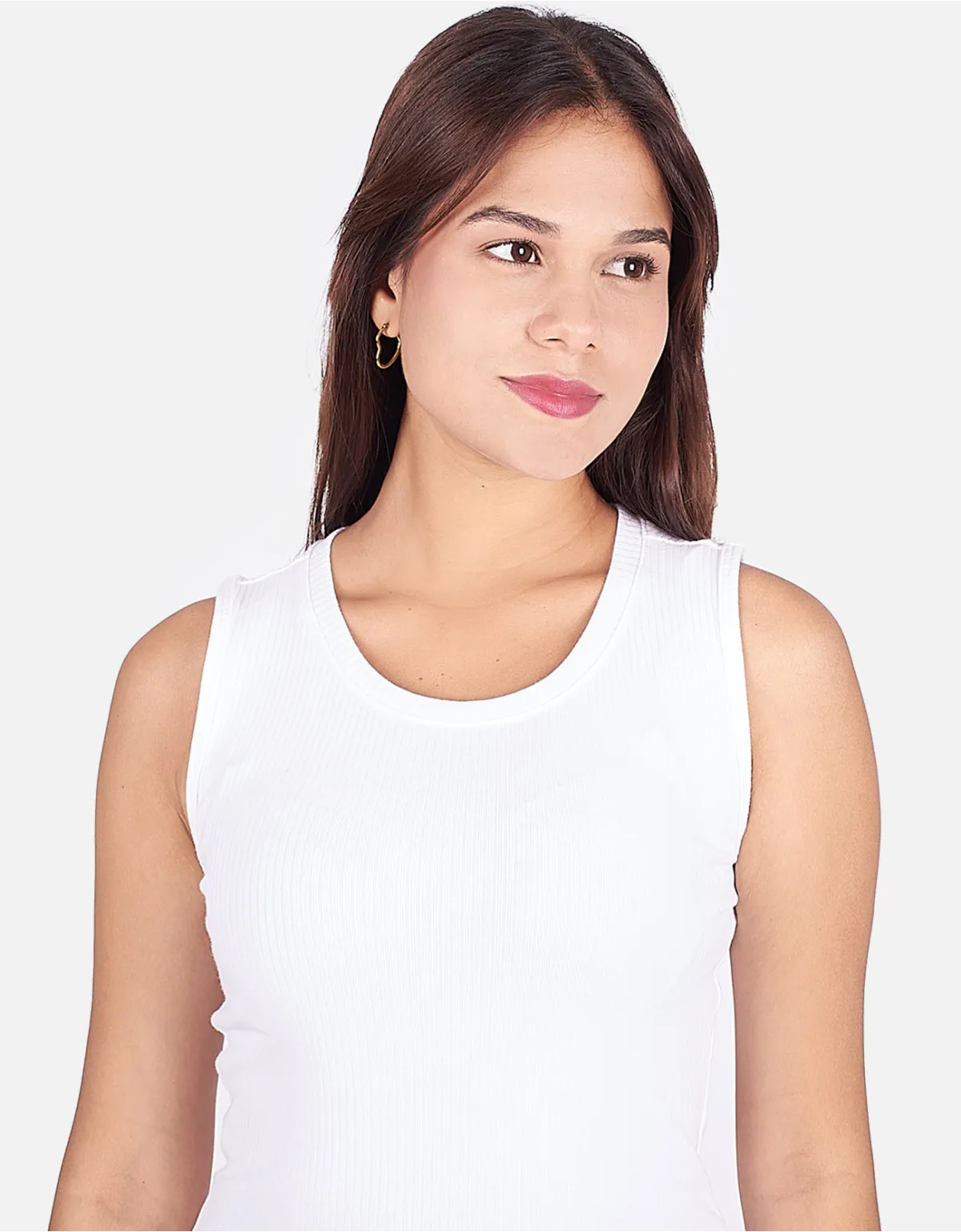 Vestido slim fit blanco